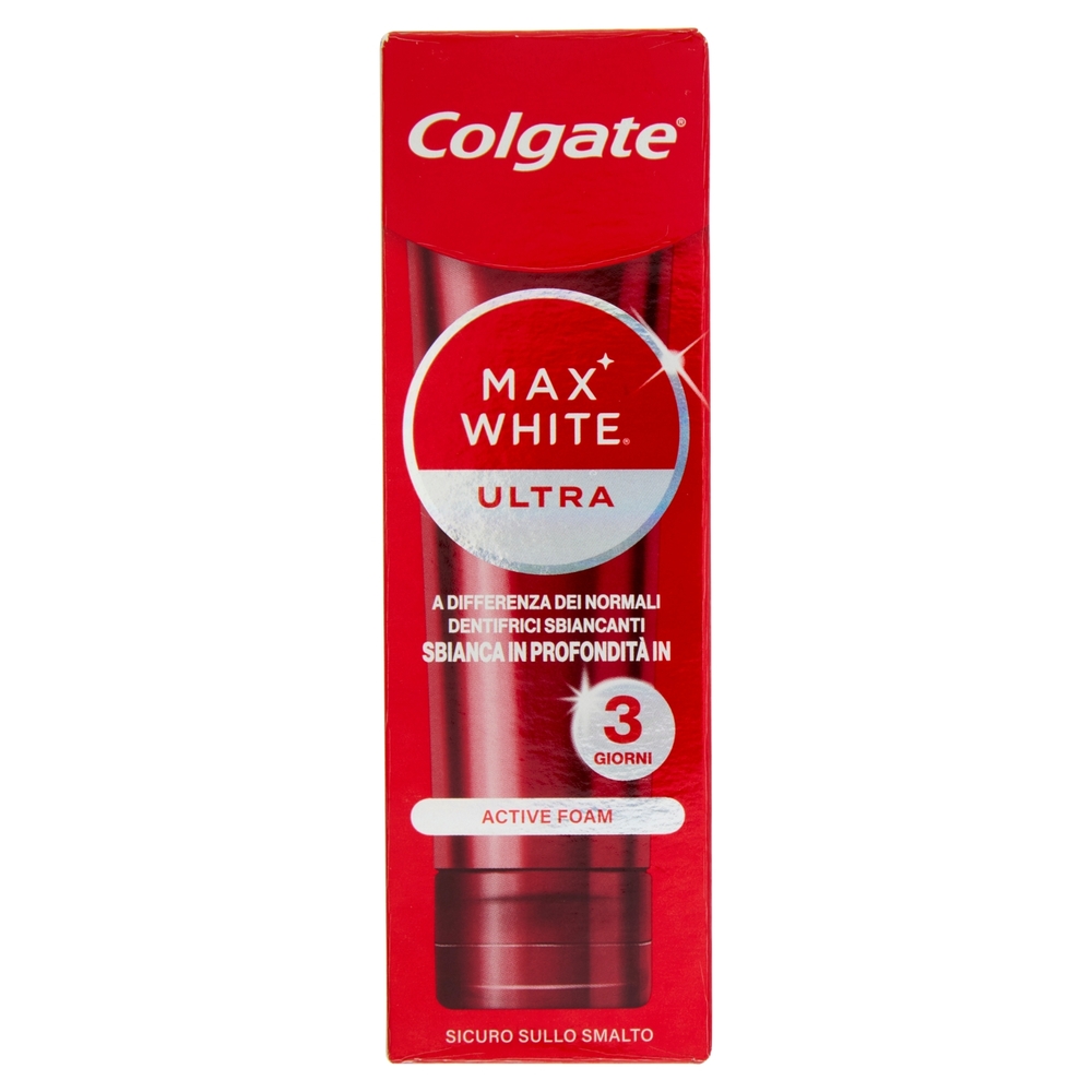 Colgate dentifricio sbiancante Max White Ultra Active Foam 50 ml
